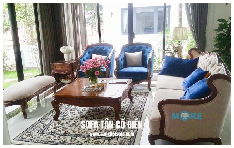 Tổng hợp các mẫu sofa chung cư tân cổ điển đẹp cuốn hút