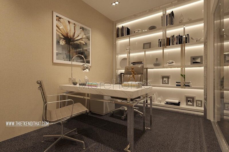 Mẫu thiết kế văn phòng làm việc sang trong được ưa chuộng tại MoreHome