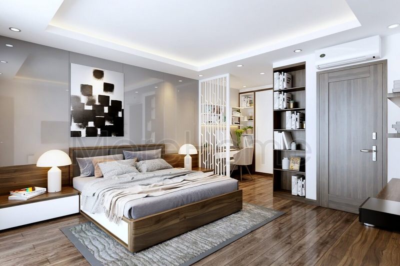 Trang trí nội thất phòng ngủ hiện đại, thoáng mát